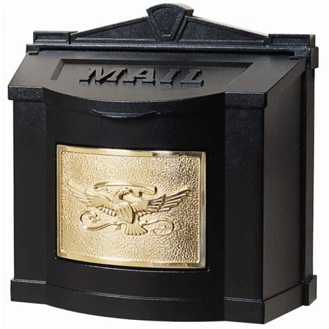 wall mounted black mailboxes